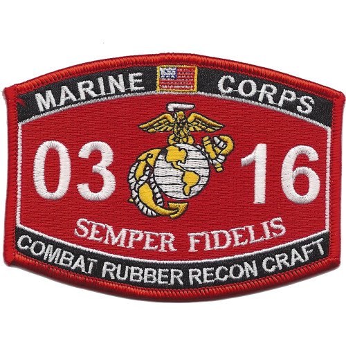 0316 Combat Rubber Recon Craft MOS Patch