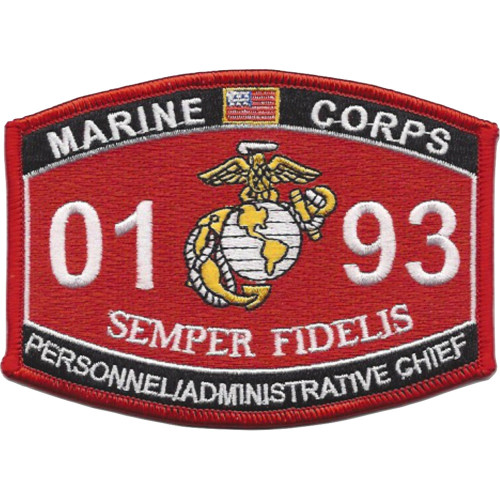 0193 Personnel Administrative Chief MOS Patch