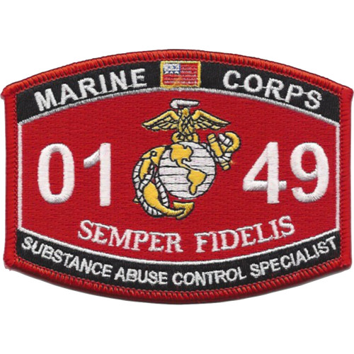 0149 Substance Abuse Control Specialist MOS Patch