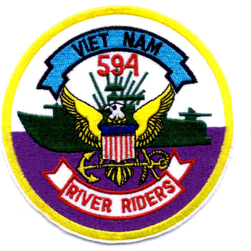 RIVDIV 594 River Division Patch Viet Nam River Riders