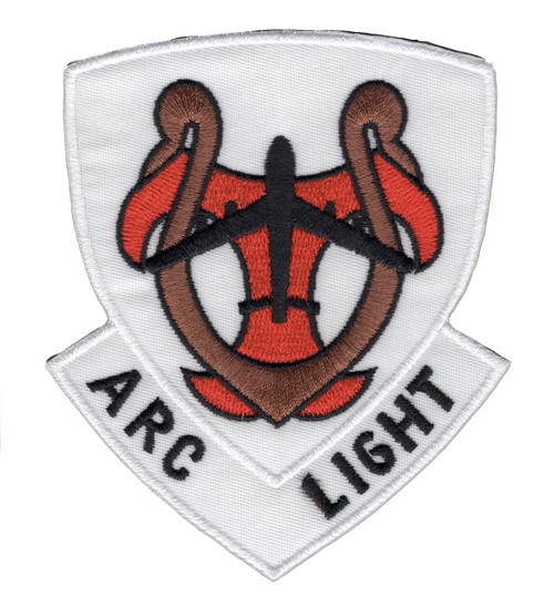 Patch with Arc Light designation and B-52 Stratofortress imagery representing sustained strategic bombing operations in Vietnam.