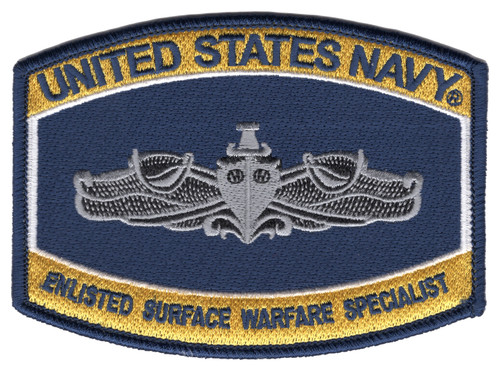 Navy Rating Enlisted Surface Warfare Specialist Patch