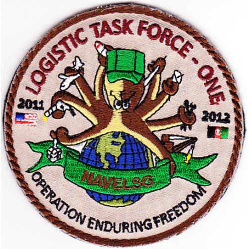 Logistic Task Force One Navelsg OEF 2011-2012 Patch Hook And Loop