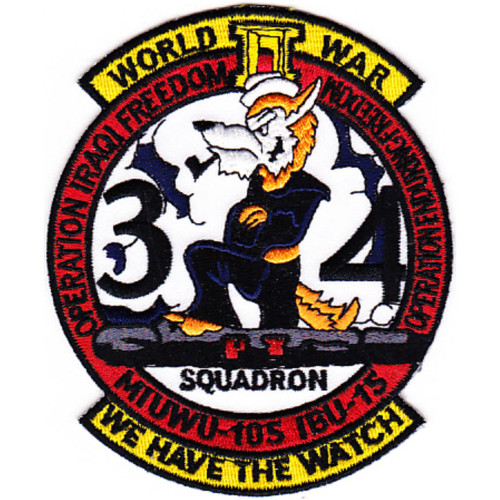 MIUWU-105 IBU-15 Mobile Inshore Underwater Warfare Unit One Zero Five Patch