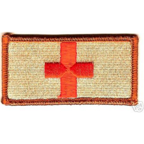 Medic Red Cross Patch - Desert