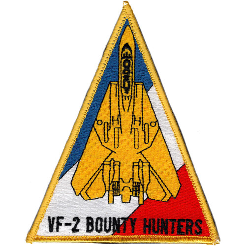 F-14 Tomcat Squadron VF-2 Triangle Patch Hook And Loop