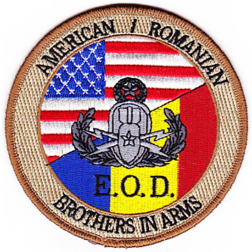 EOD Explosives Ordinance Disposal American Romanian Patch