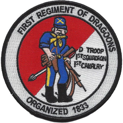 D Troop 1st Squadron 1st Cavalry Patch