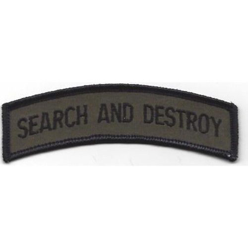 Drug Enforcement Agency Dea Search And Destroy Patch Rocker Subdued