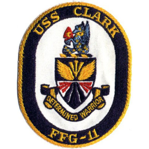 FFG-11 USS Clark Frigate Ship Patch