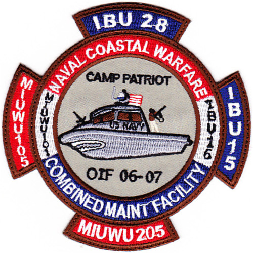 IBU-28 Camp Patriot Oif 06-07 Inshore Boat Unit Twenty Two Patch