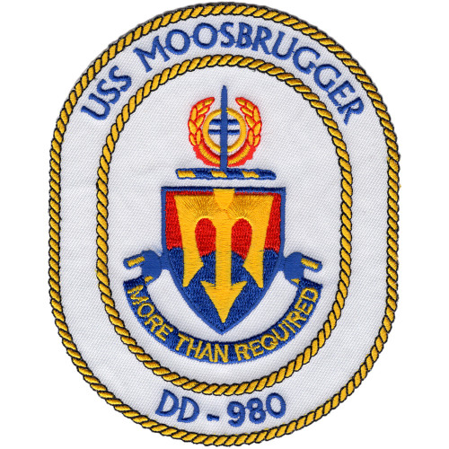 DD-980 USS Moosbrugger Patch