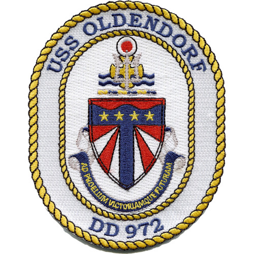 DD-972 USS Oldendorf Crest Patch