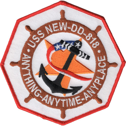 DD-818 USS New Patch Destroyer