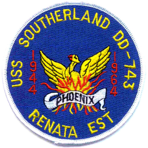 DD-743 USS Southerland Patch - Version B