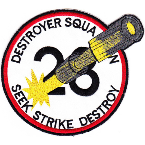Desron 28 Destroyer Squadron Patch Seek Strike Destroy