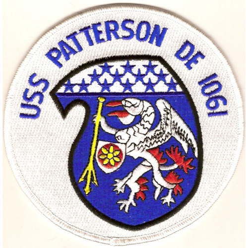DE-1061 USS Patterson Destroyer Escort Ship Patch