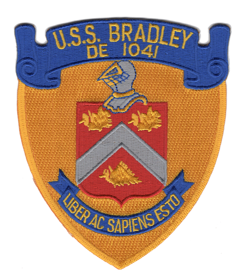 DE-1041 USS Bradley Destroyer Escort Ship Patch