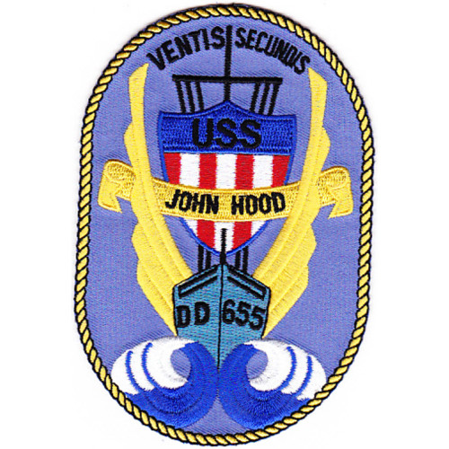 DD-655 A USS John Hood Patch