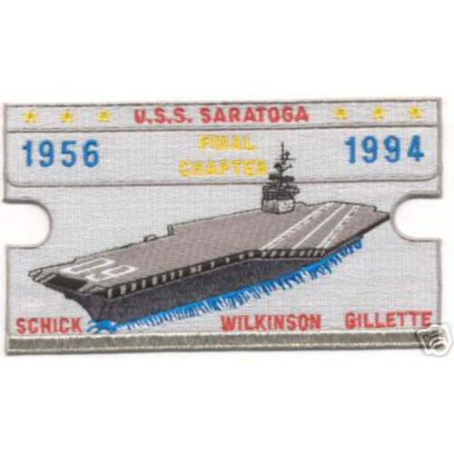 CV-60 USS Saratoga Final Chapter 1956-94 Patch