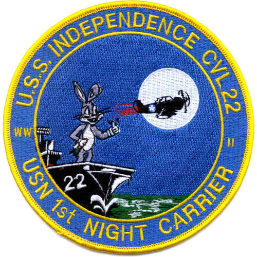 CVL-22 USS Independence Patch USN 1st Night Carrier