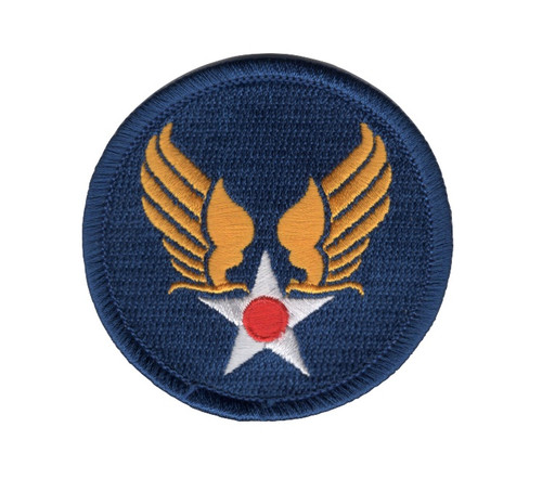 Shoulder patch representing Army Air Forces service during World War II in command or unit colors.