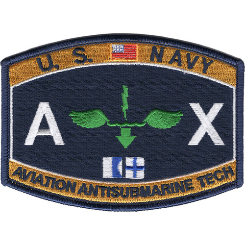 AX Aviation Rating Aviation Antisubmarine Technician Patch