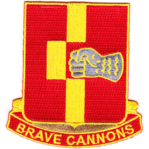 92nd Field Artillery Regiment Patch "Brave Cannons"