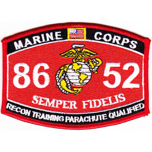 8652 Recon Training Parachute Qualified MOS Patch