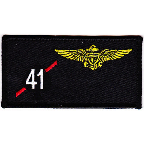 VF-41 Fighter Squadron Four One Pilot Name Tag Patch