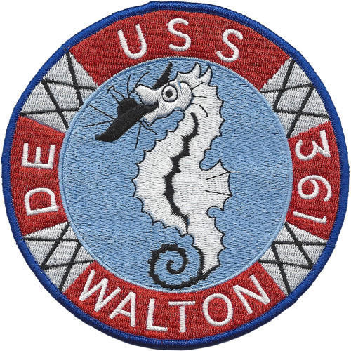 USS Walton DE-361 Destroyer Escort Ship Patch
