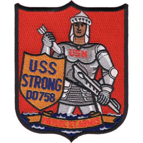 USS Strong DD-758 Destroyer Ship Patch