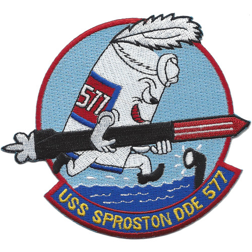 USS SPROSTON DD-577 / DDE-577 Destroyer Escort Ship Patch