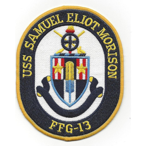 USS Samuel Eliot Morison FFG-13 Guided Missile Frigate Ship Patch