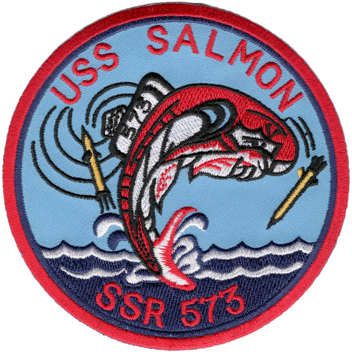 USS Salmon SSR-573 Radar Picket Submarine Patch Large Version