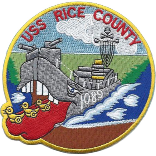 USS Rice County LST-1089 Tank Landing Ship Patch
