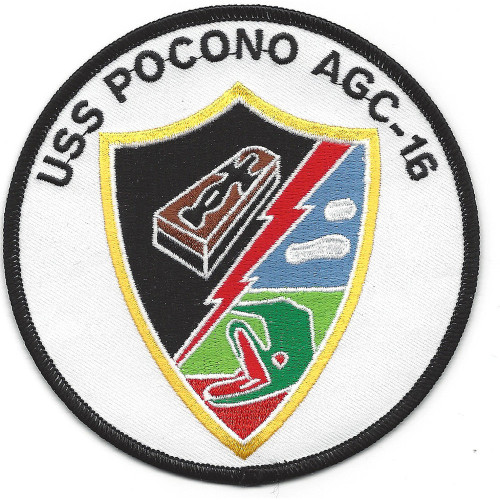 USS Pocono AGC 16 Amphibious Force Command Ship Patch