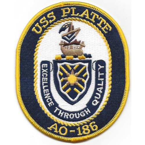 USS Plattte AO-186 Oiler Ship Patch