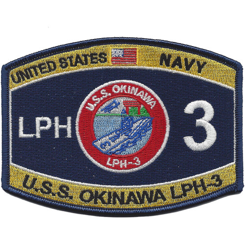 USS Okinawa LPH-3 Ratings Ballcap Patch