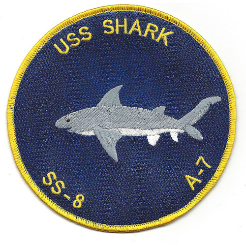 USS Shark SS-8 A-7 Submarine Patch