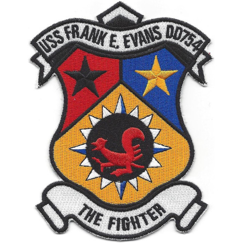 USS Frank E Evens DD-754 Patch - Version A