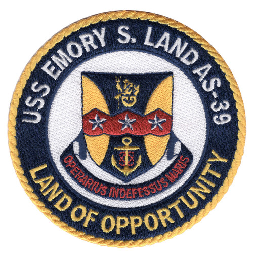 USS Emory S Land AS-39 Patch