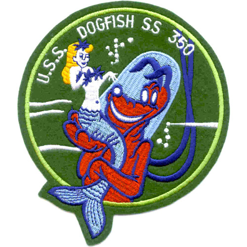 USS Dogfish SS-350 Patch - Large