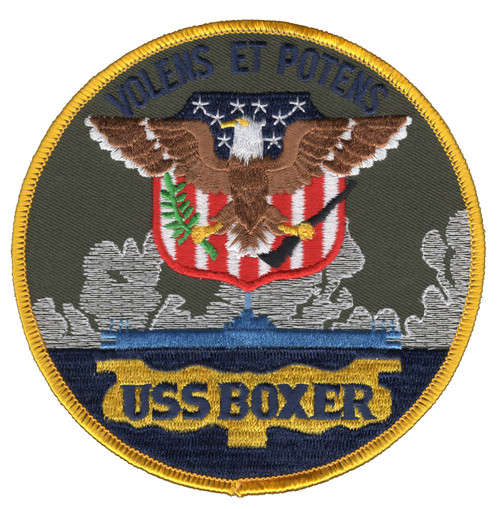 USS Boxer LPH-4 Amphibious Assault Ship Patch