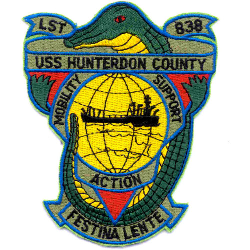 USS Hunterdon County LST-838 Patch