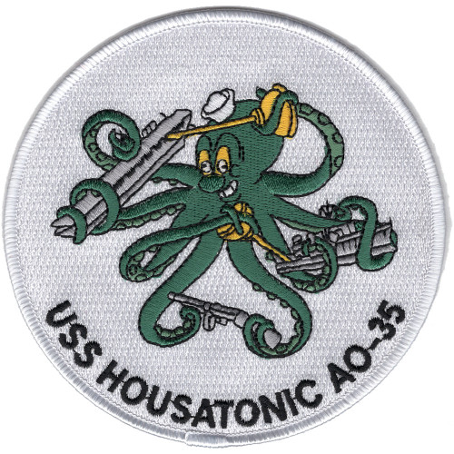 USS Housatonic AO-35 Fleet Oiler Ship Patch