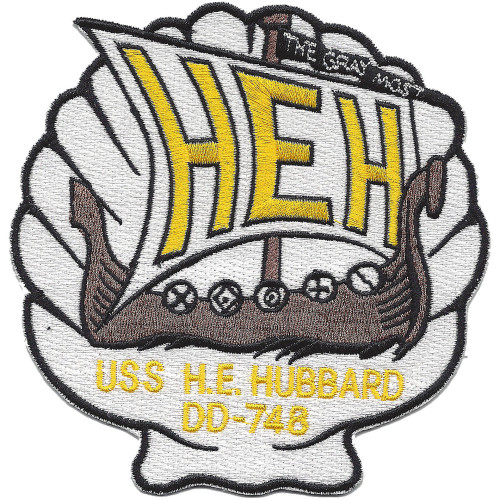 USS H. E. Hubbard DD-748 Destroyer Ship Second Version Patch