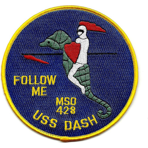 USS Dash MSO-428 Minesweeper Ocean Ship Patch