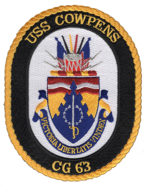 USS Cowpens CG-63 Guided Missile Cruiser Patch