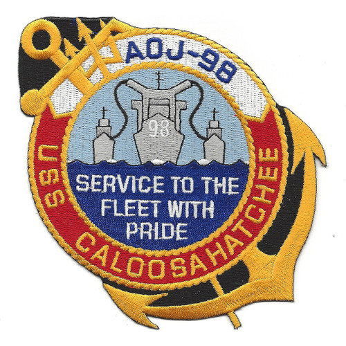 USS Caloosahatchee AOJ 98 Auxiliary Oiler Jumbo Ship Patch